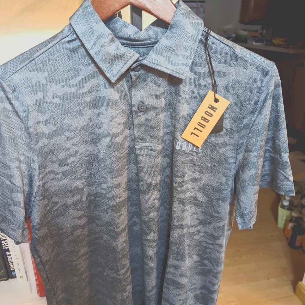 Nobull Men's Polo - Large - Coastal Blue Camo